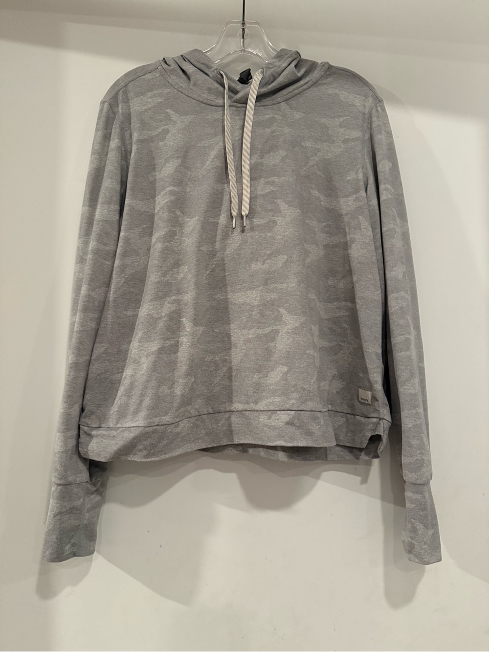 Vuori Halo Essential Hoodie Pale Heather Camo Size L